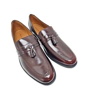 Bostonian Dress Shoes Men's Size 12 Oxford Tassel Loafer Burgundy